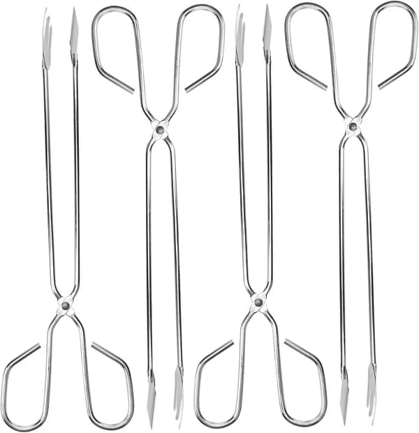 4 stycken tunga tänger utomhus eldstäder utomhus glödlampor pickup stick aptitretare utomhus verktyg plocka upp verktyg sopor klämma sopor sax sax 