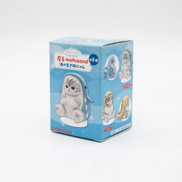 Mofusand Katter Bär marinorganismkläder Blindbox Söt actionfigurer bläckfisk Pingvin Otter Bordsdekorationer Barn Presenter