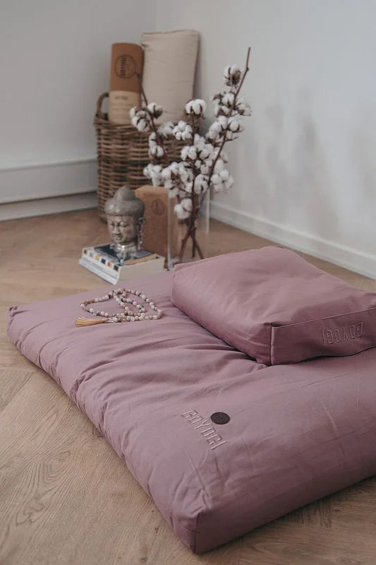 Spar 20% • Køb 2, GOYOGI Calm Organic Cotton Rectangular Yoga Bolster, Sport & Velvære, Yogaudstyr, Yogablokke