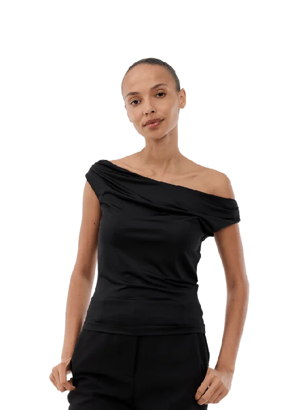 Modström Himamd Off-shoulder Top T-shirts & toppar Dam Svart L