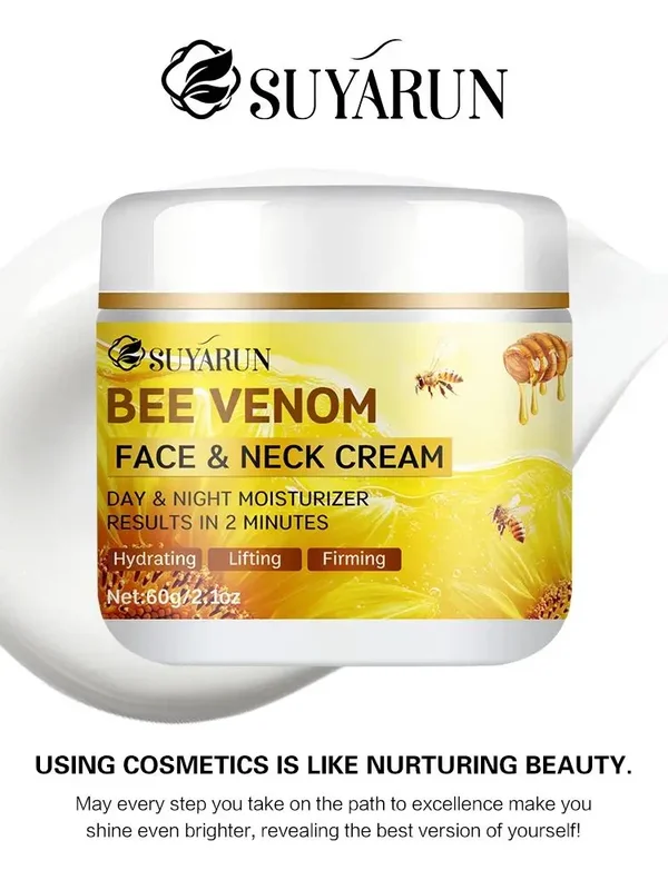 AliExpress - SUYARUN Bee Venom Collagen Anti-Aging-Gesichtscreme | Straffende, straffende Feuchtigkeitscreme | Faltenreduzierung | 24-Stunden-