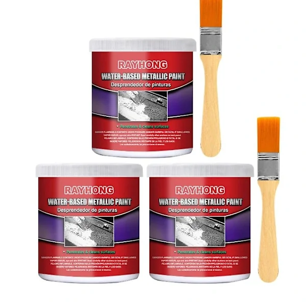 3X 100ML Rustfjerner for Bilunderstell Vannbasert Grunning Metalloverflate Rustfjerner Værbestandig Langvarig Rustfjerner
