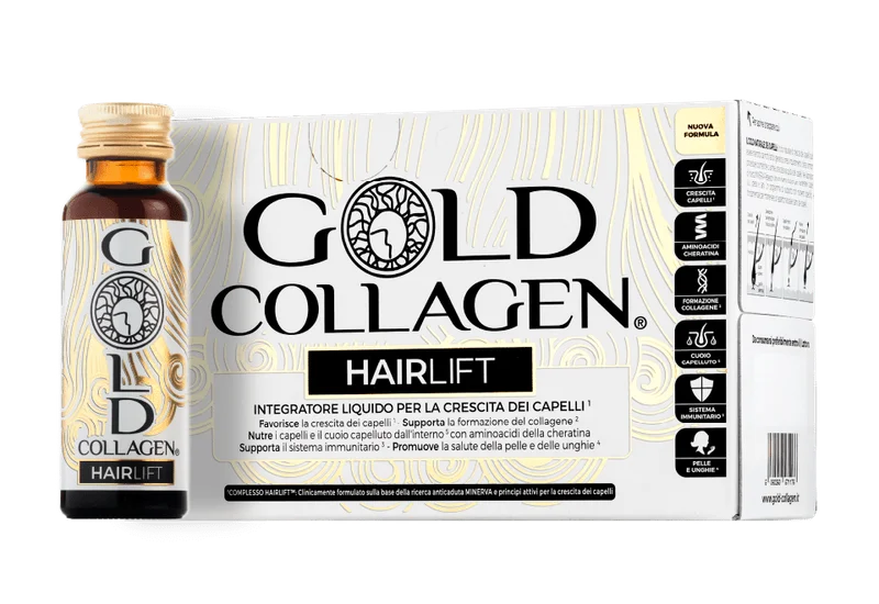 Gold Collagen Hair Lift 10 Flaconcini - Capelli Forti e Sani