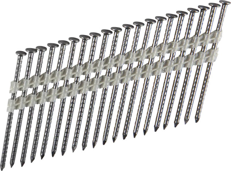 ESSVE 777473 Maskinspiker 21°, rettbåndet, hugget, blank 2,8 x 75 mm, 1300-pakning, Innfesting