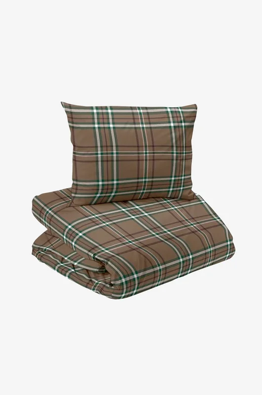 Redlunds - Cervinia flanell 2-d bädd - Brun - Påslakanset - 150X210 - Från Homeroom
