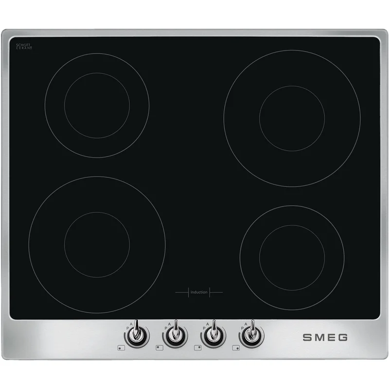 Smeg 60 cm Victoria Induktionshäll med Ram, Rostfritt Stål | Vitvaror > Induktionshällar > Induktionshäll | Bagaren och Kocken