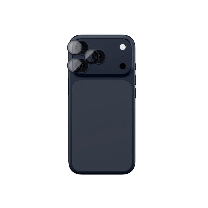 AmazingThing Lens Glass for iPhone 17 Pro / Pro Max sininen alumiinikehys