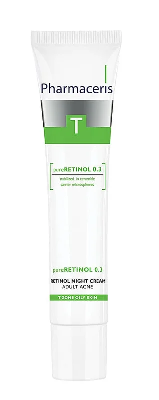 Pharmaceris Anti-Acne Retinol 0,3% Adult Acne Night Cream 40 ml, Hudpleje, Dermatologisk- & SpecialSkincare, Uren Hud