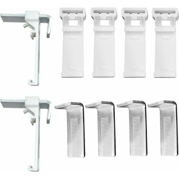 6 pcs clamp brackets for roller blinds 6 pcs without drilling Duo roller blind clamp bracket for PVC roller blind wooden window door frames