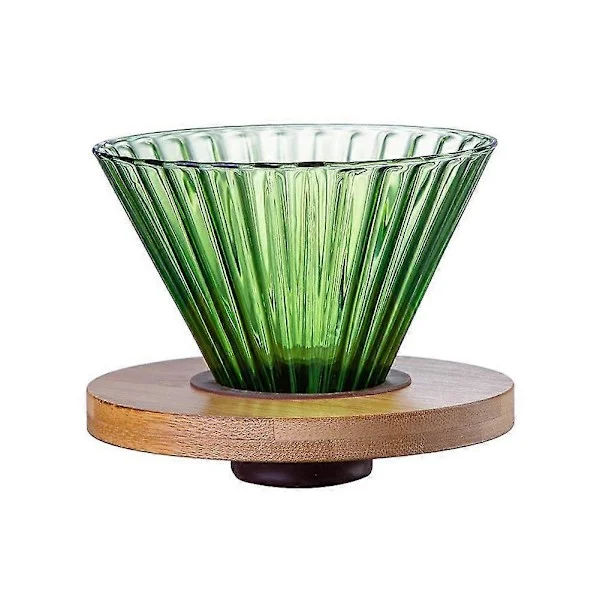 1 stk V60 Kaffetrakter i glass, kaffeserveringssett, kaffetraktertrakt, varmebestandig kaffekanne Pour Ove