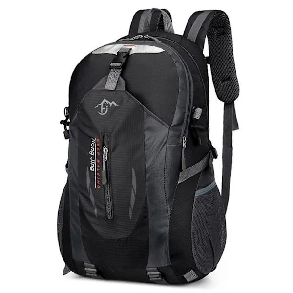 Waterproof Hiking Backpack 40L, Lightweight Outdoor Hiking and Trekking Backpack, Travel Backpack for Men, Black