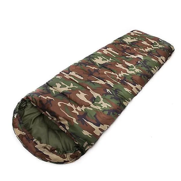 Fuktsäker Camping Sovsäck 4 Säsonger Varm Kall Kuvert Ryggsäck Sovsäckar För Utomhusresor Vandring Tjock Solid 1