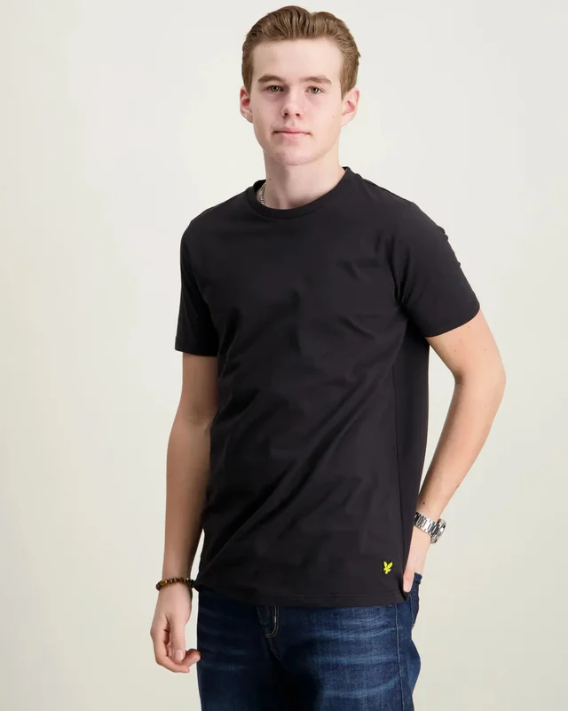 Lyle & Scott Loungewear 3 Pack T-shirts Zwart T-shirts Jongens - Kids Brand Store