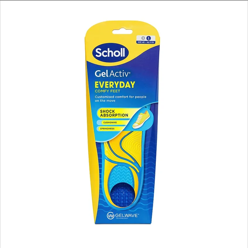 Scholl Gel Activ Insole Everyday Large, Tøj & Bolig, Såler & Indlæg, Såler