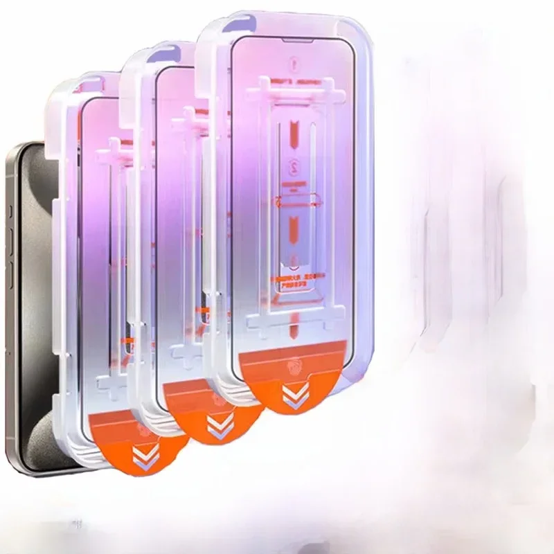 AliExpress - Protecteur d'écran en verre poly pour iPhone, revêtement oléophobe, sans poussière, installation facile, 13, 11, 16, 12, 14, 15, Pro Max,