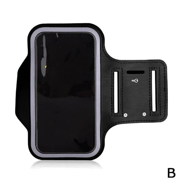 Sportsarmbånd Etui Telefonholder Fitness Løb Jogging Rem Til Forskellige Telefoner K2T9 M4Z2 sort null