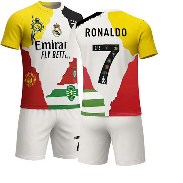 2025-2026 CR7 NR.7 RONALDO Legend Tröjor Barn Vuxen Fotbollströja Utan Strumpor Inga strumpor 18