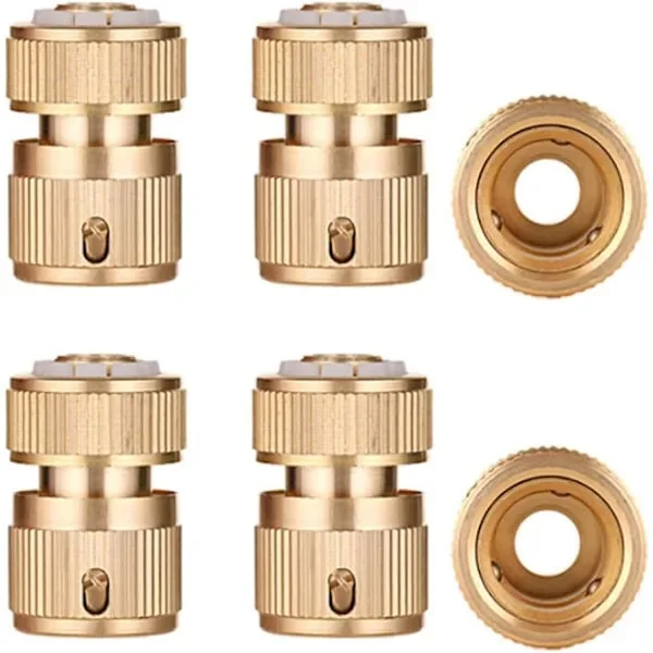 /EA/Styck Mässing Trädgårdsslang Koppling Snabbkoppling 1/2" Vattenslang Koppling Vattenpassageanordning