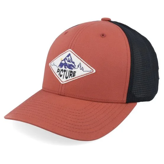Picture - Rød trucker Caps - Zephyr Chili Oil/Black Trucker @ Hatstore