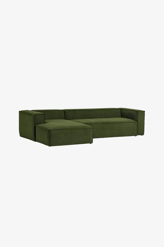 Jotex - Sofa - Divan Venstre Mørk grønn - BLOK - Kjøp 3-seters sofaer hos Jotex