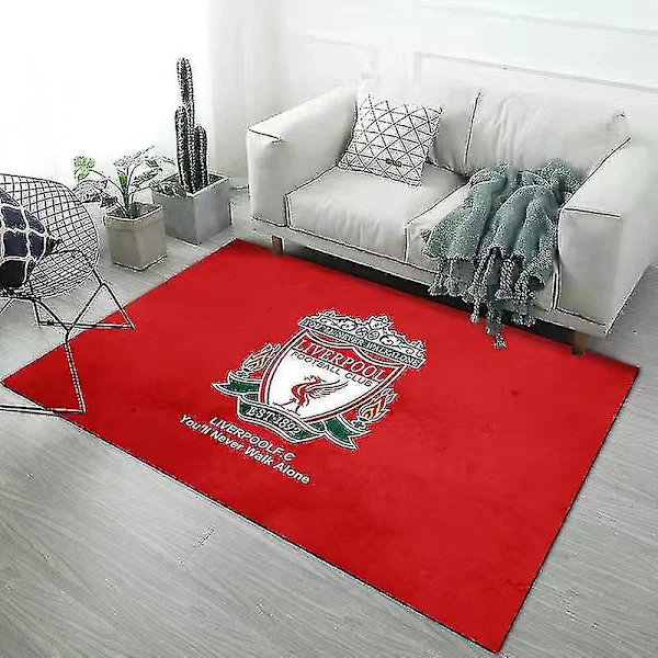 Liverpool Vintage Square Rugs Soft Non-Slip High Water Absorption Carpet For Study Room