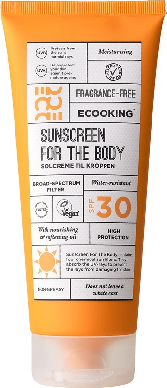ECOOKING Ecooking Solcreme Krop SPF 30 200 ml, Hudpleje, Solcreme & Solpleje, Solcreme