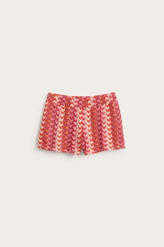 Kappahl | Korta shorts med virkad look Rosa 140 | Barn