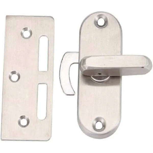 90 Degree Rotating Stainless Steel Sliding Door Lock Cam Lock Curved Door Buckle[TT]