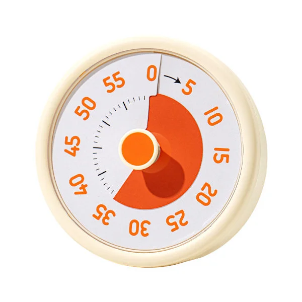 Timer-Time Timer - Visuell timer för barn - 60 minuters nedräkningstimer för klassrum, kontor, kök - Pomodoro-timer - Kökstimer - Tyst tid...