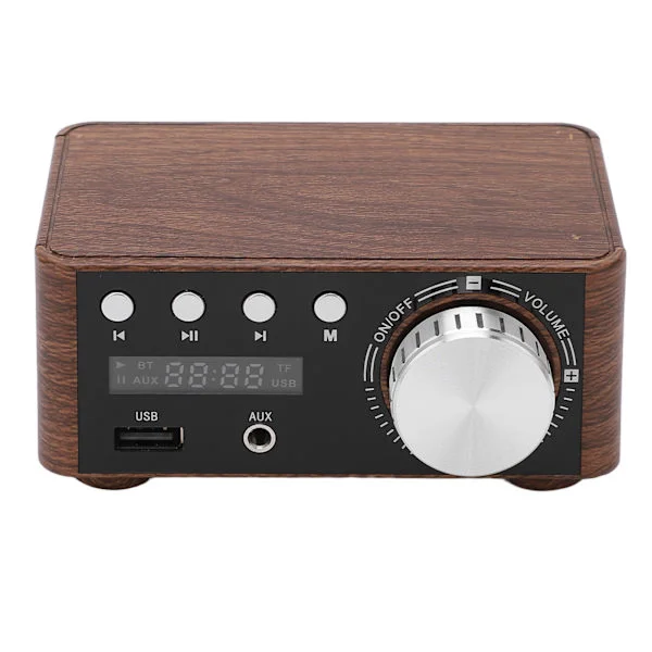 Mini Bluetooth 5.0 Stereo HiFi Digital Förstärkare 2 Kanaler 50W USB-ingång