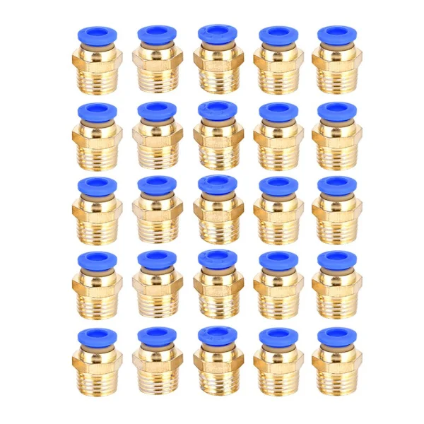 Hurtigkobling Luftkoblinger Adapter - 25 stk, PC6-02 G1/4
