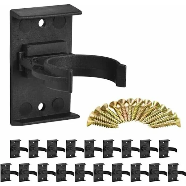 20 stk. klips for feste av fotmøbler 28 mm til 32 mm, sokkelklips kjøkken, klips for sokkel, skrueklips for sparkebrett, festeklips for sokkel kjøkken