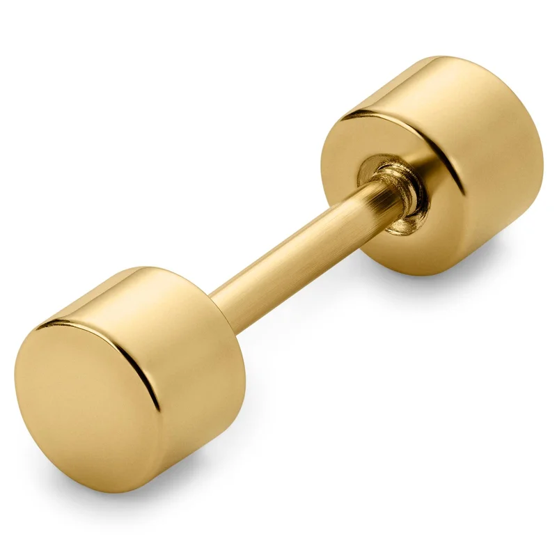 4mm Gold-Tone Stud Earring for Men - Stud earrings