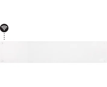 Glas WiFi Gen 3 Panelelement 1050W (Vit) - Mill Glass WiFi panelelement med glasfront, 1050W