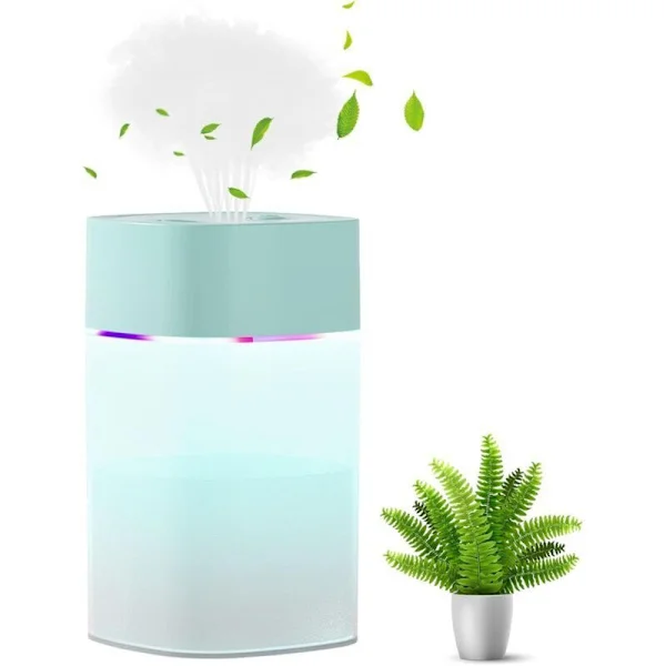 Luftfuktare. Luftfuktare. 400 ml. Supertyst. Automatisk avstängning och färgglad nattlampa. Mini USB bärbar luftfuktare för bil och sovrum.