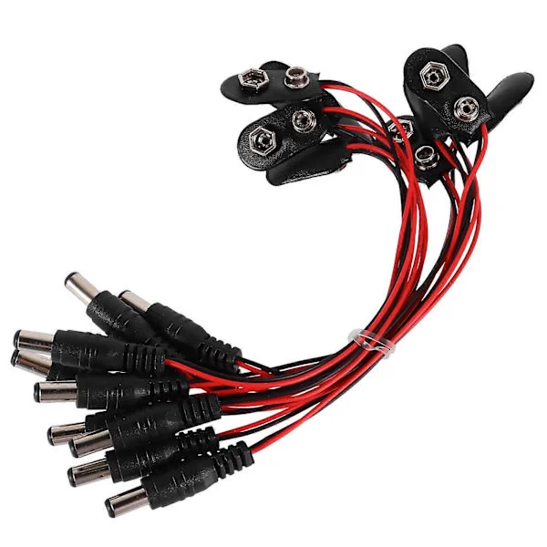 10 stk. 9V Batterikontakter 9 Volt Batteriklemmer Koblingsspenner