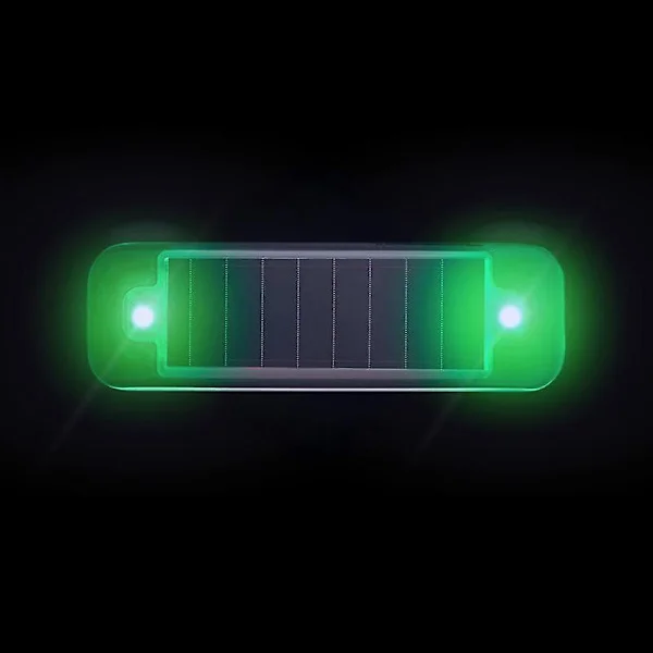 Bilalarm Varoitus Aurinkokennovilkku LED-valo Väärennetty Turvavilkku Varoitusvalo 1KPL Vihreä