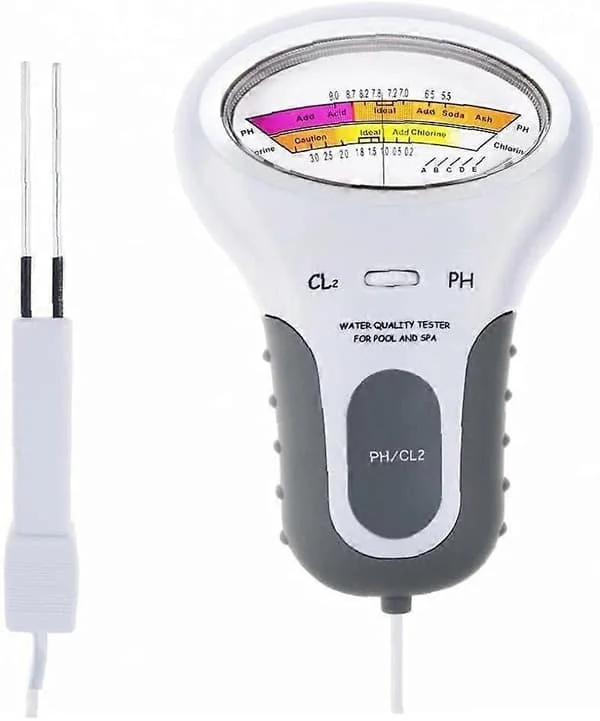 Vandkvalitetstester, Cl2 Klor Tester, Ph Tester, Pool Spa Vandkvalitetsanalysator