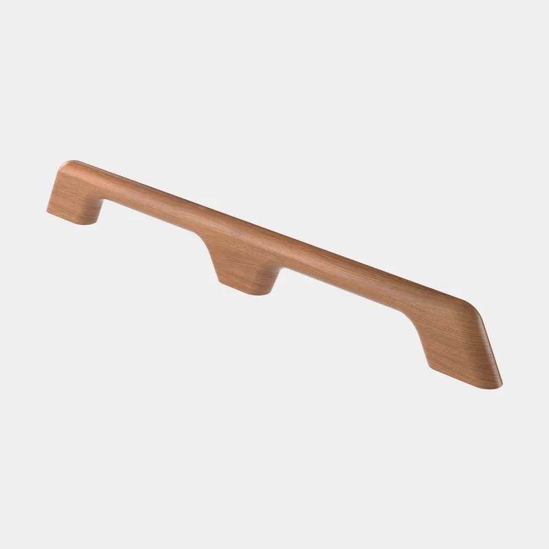 Håndtag båd / håndliste Roca, firkantet profil, til skrue, FSC-mærket Teak, 2 greb - 580 x 61 x 24.5 mm