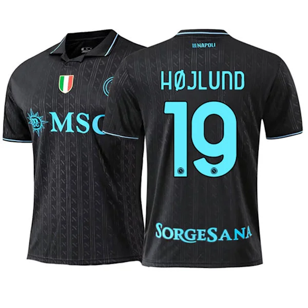 25-26 S.S.C. Napoli Udebane Tredje NO.19 Højlund Fodbold T-shirt Trøje S-2XL