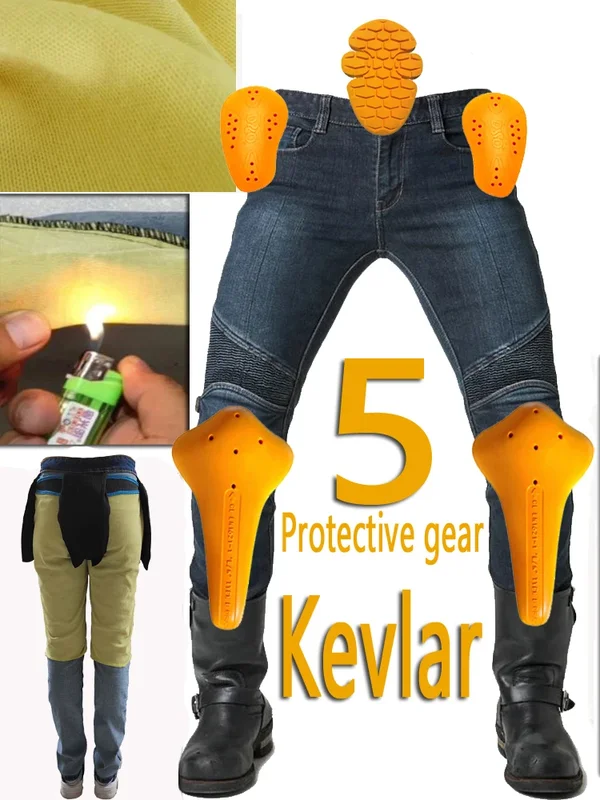 AliExpress - Pantalon de Moto en fibre d'aramide hommes Kevlar Moto jean équipement de protection équitation Touring pantalon de Moto pantalon de 