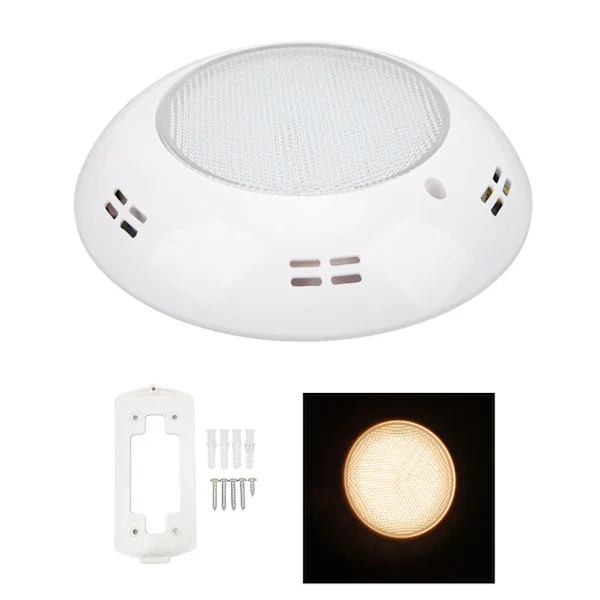 LED Poollys 18W AC12V Klart LED IP68 Vandtæt Anti-tryk ABS PC Akvarie Poollys til Swimmingpool Varmt Lys