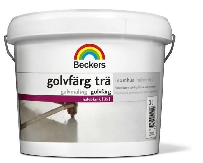 Beckers Golvfärg, Trä halvblank, 10L, Valfri kulör, Färg & tapeter