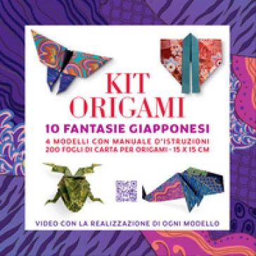 Kit origami. 10 fantasie giapponesi. Strappa e piega XXL. Nuova ediz. Con QR per tutorial per realizzare 4 modelli tradizionali. Con 200 fogli di 