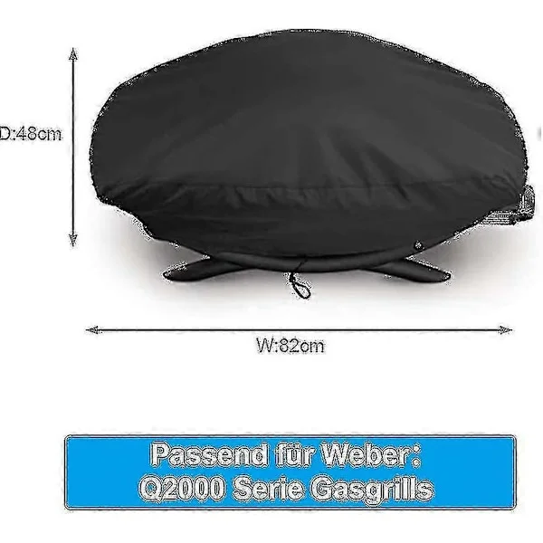 Weber Q2000 / Q2200 / Q200 grilltrekk, Weber vanntett grilltrekk db