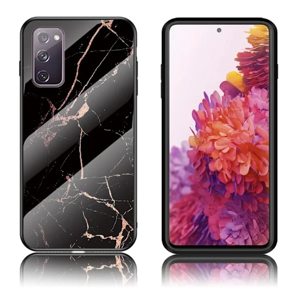 Fantasy Marmor Samsung Galaxy S20 FE 5G / Samsung Galaxy S20 FE skal - Svart/Guld