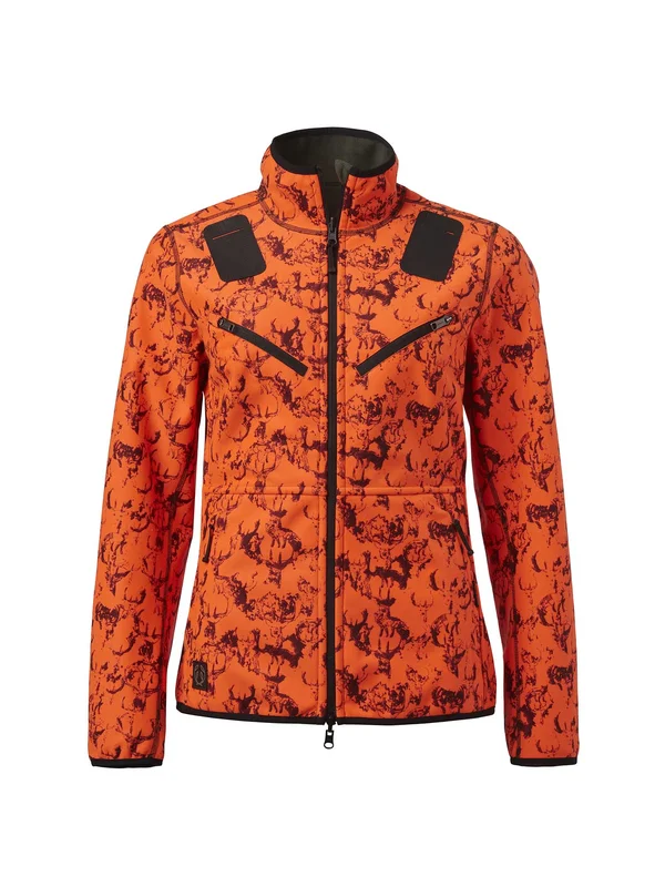 Chevalier - Chevalier Mist Vindstoppare Reversible Jacka - Dam Orange Deer - Ergonomisk passform - Vindtätt material - Radiofickor