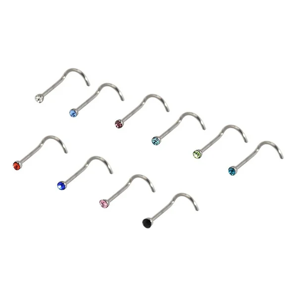 30 st/set Näspiercing Smycken i Rostfritt Stål