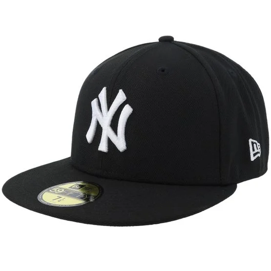New Era - New York Yankees MLB Basic 59FIFTY Black Fitted Fitted Black Cap - MLB @ Hatstore