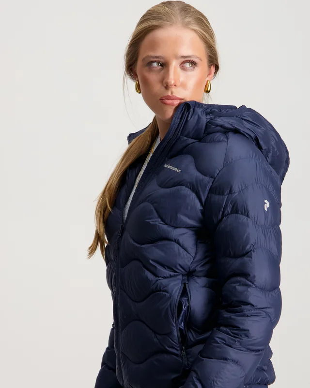 Peak Performance Jr Helium Down Hood Jacket Blå Jackor Tjej - Kids Brand Store